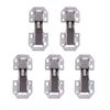 5Pcs Steel Cabinet Door Hinges Thickened 1.5mm Hydraulic Concealed Face Frame Mounting Heavy Duty Furniture Hinges Silent Stable