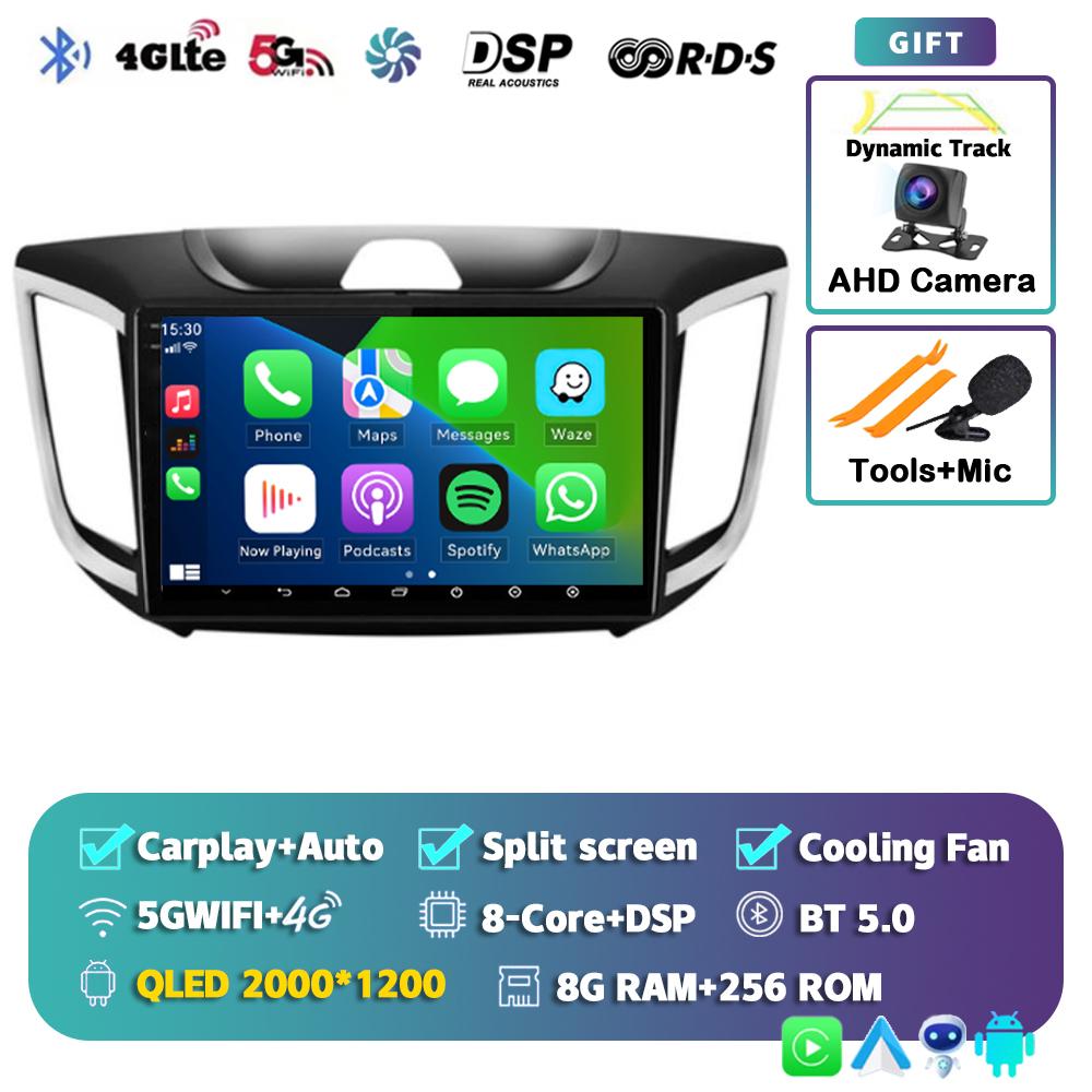 Android 14 Carplay Car Radio For Hyundai Creta ix25 2015-2019 Navigation GPS Multimidia Video Player 2din Head Unit Stereo