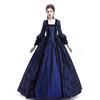Vintage Medieval Women Slim Renaissance Costume Hollow Out Ball Gowns Queen Dresses Plus Size S-XXXL