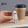 PLA Plastic Ornaments Halloween Desktop Decoration Movable Wizard Pumpkin Devil Ghost Figurine 3D Printed Figurines for Bookshelf Table And Window,