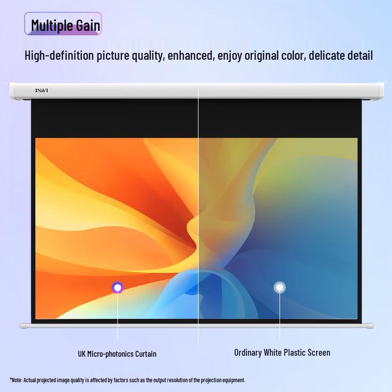 IN&VI DC-3 8K HD Voice Control Electric Projector Screen