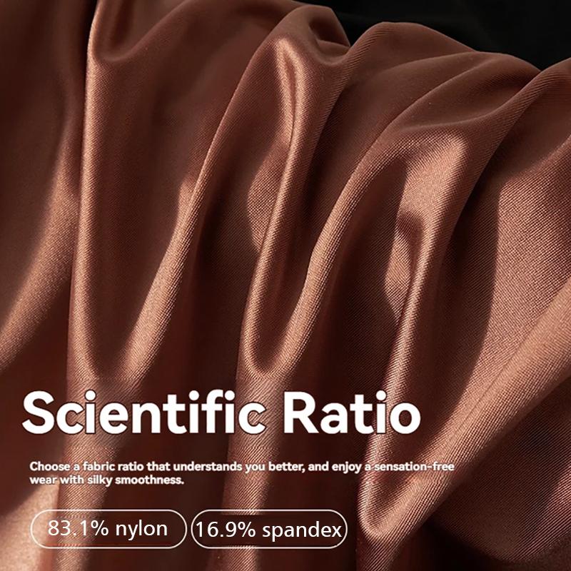 Pánské Pánské Šortky Prodyšné Saténové Luxusní Kalhotky Chladivé Ledové Hedvábí Boxerky Pohodlné Bezešvé Vysoce Elastické Jednobarevné 1 ks