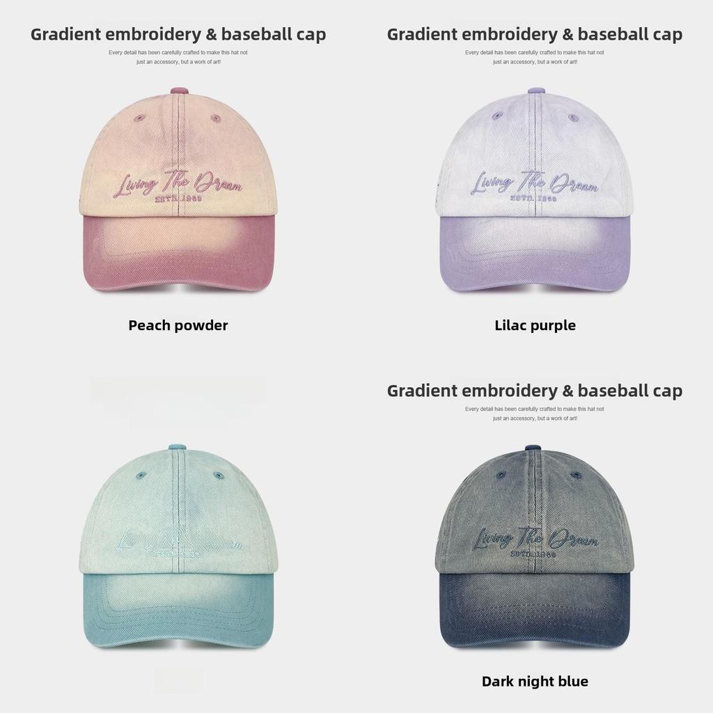 Baseball Cap With Letter Embroidery And Wide Brim For Sun Protection And Fashion