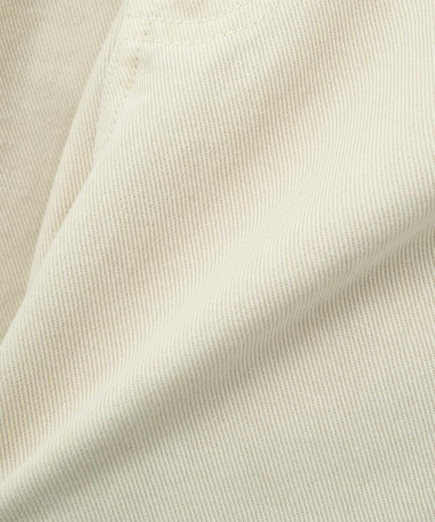 NOIRER FOR WOMAN Cotton Dyed Curved Denim Pants (Sand Beige)
