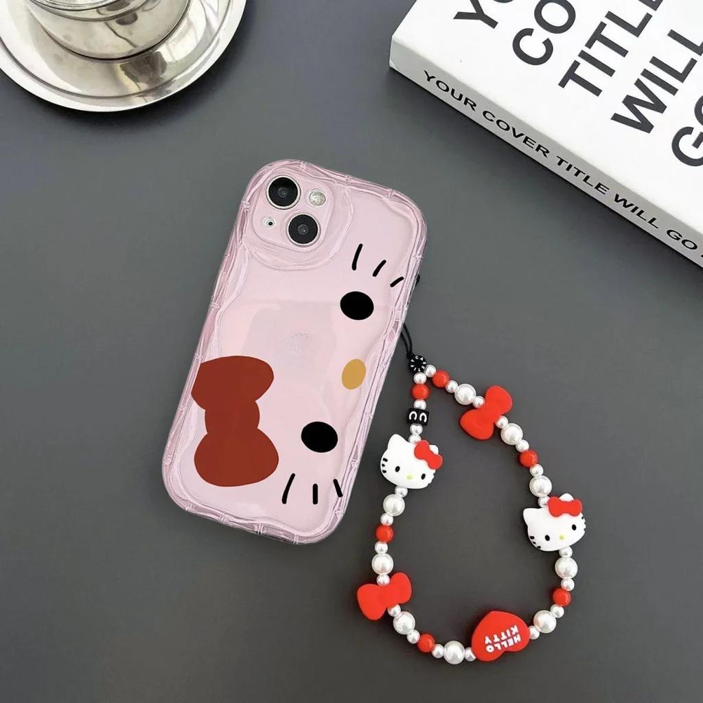 Hello Kitty Chain Case For Iphone 17 Pro Max 17 Air 16 15 14 13 12 11 Pro Max 16e 16 Plus 12 13 Mini Phone Casing Soft Cute INS