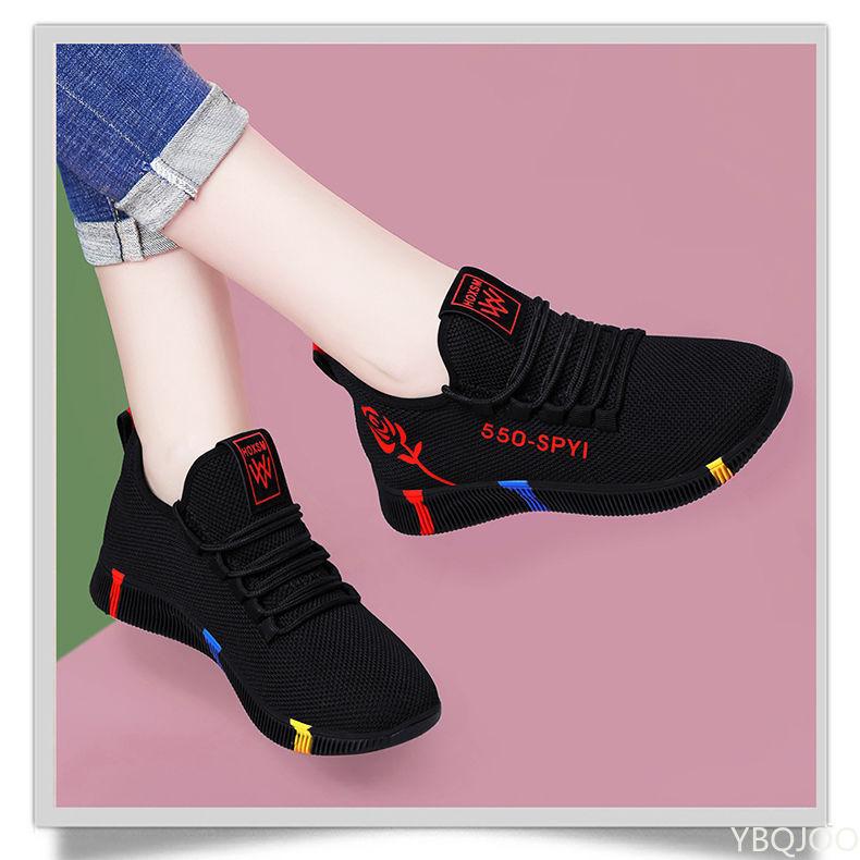 Women's Breathable Non-slip Platform Fashion 2025 Autumn New Casual Shoes Korean Running Shoes Black Sneakers shoes for women