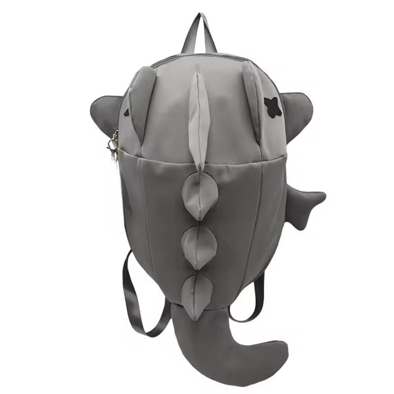 Men Women Backpack Trendy Shark Shaped Large Capacity School Backpack Daily Bag for Casual Street