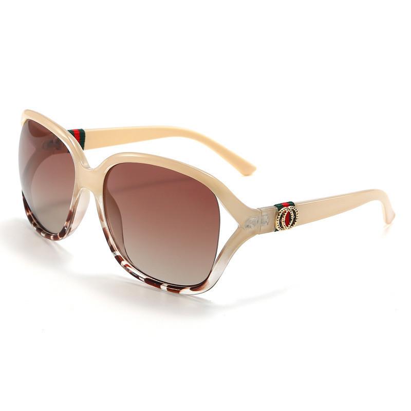 New Cross-border Ladies Sunglasses Stylish Eyewear Anti-uv European And American Big Frame Shades StyleD