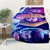 1Pc K-Pop Demon Hunters Print Flannel Blanket, High quality Digital Printing, Comfortable for All Seasons, Home DecorGifts821036