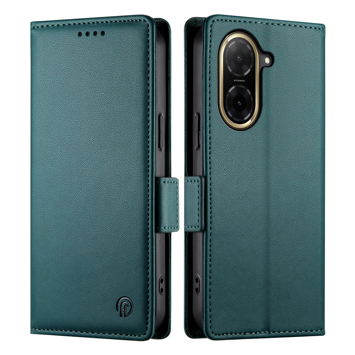 

Для Xiaomi Redmi A5 4G (171.7мм)/Чохол-підставка для Poco C71 4G, гаманець з PU шкіри, чохол для телефону Blackish Green