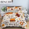 Pink Donut Pattern Duvet Cover Set Coffee Bread Design Polyester Comforter For Kids Adult Teen Bedding Queen King Size
