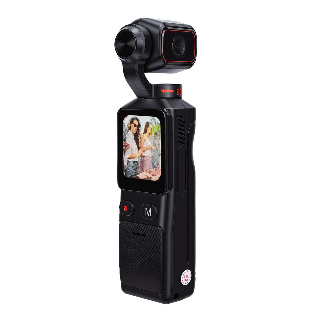 Handheld Camera 4K HD 140 Degrees  Wide Angle Touch Screen Anti Shake Handheld Camcorder with 180 Degrees  Rotating