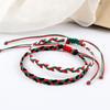 Tibetan Buddhist Braided Bracelets Trendy Mixed Waterproof Wax Thread Handmade Adjustable Bangles Jewelry Friendship Gifts