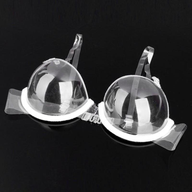 Women New Size Strap 78b~95b Clear Bra 2018 Transparent 3/4 Invisible 70b-95b