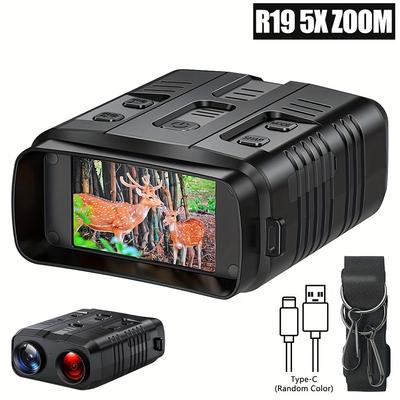 Digitálny nočný videnie ďalekohľad R19 4K 1080P 3W Infračervené okuliare so záznamníkom 984 stôp Rozsah videnia pre úplnú tmu Lov a kempovanie HD LCD obrazovka