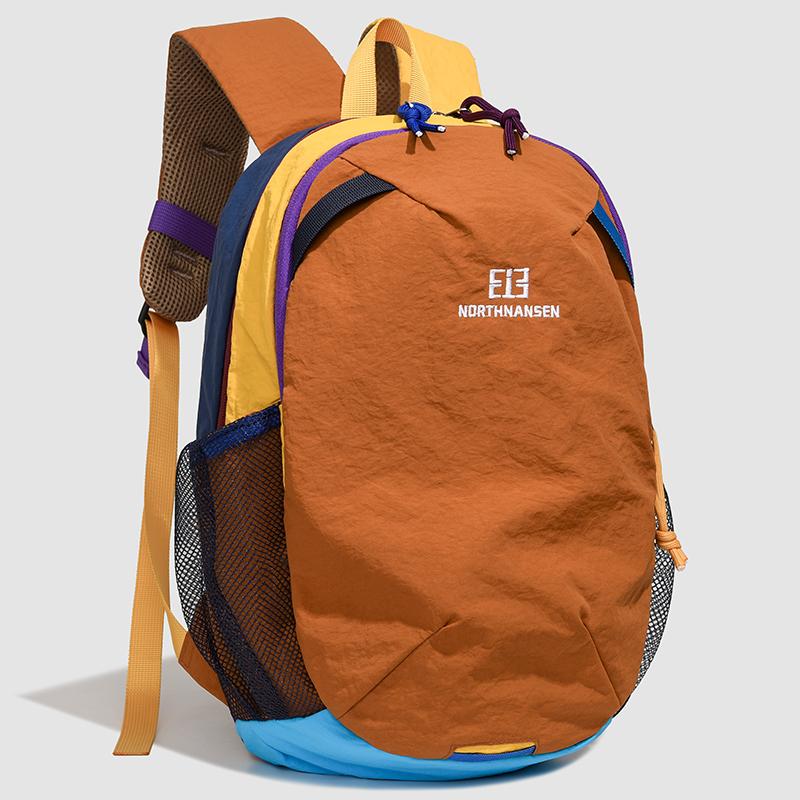 College Color Block Backpack Women's Lightweight Waterproof Backpack For Outdoor Travel