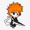 Chibi Bleach Ichigo Kurosaki Ulquiorra Cifer Anime Lron On Záplaty Na Oblečení Taška Tričko Samolepky pro přenos tepla Pruhy Nášivky