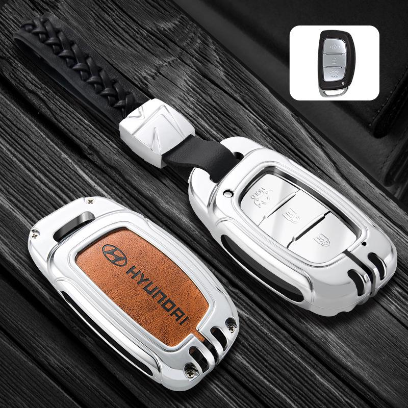 2021 Hyundai Elantra, ix35, ix25, Sonata 8, Festa Key Case - Premium Genuine Leather for Men