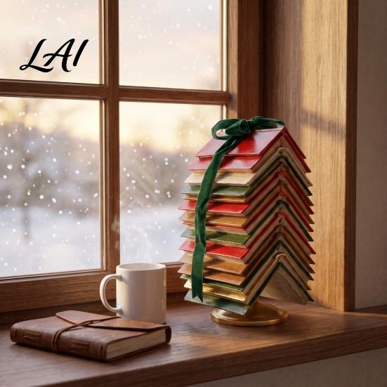 Anspruchsvolle Samtschleife Buchdekoration Gestapelter Weihnachtsbaum Tischdekoration Harz Seitenornament für Zuhause Bücherregal Feiertage Schreibtisch Rustikale Feiertage