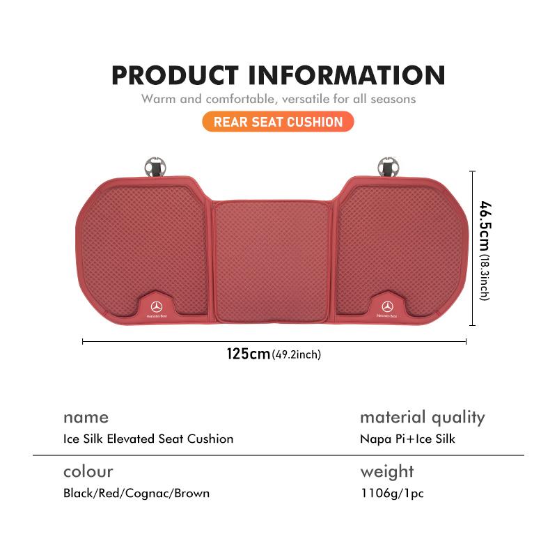 Summer Breathable Ice Silk Cushion Car Seat Protective Cover For Mercedes Benz C180 C300 W124 W176 W177 C200 C260 GLC CLE CLA