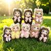 Hanging Ornaments Plush Doll Pendant Fluffy Bag Charm Creative Bear Keychain  Gifts