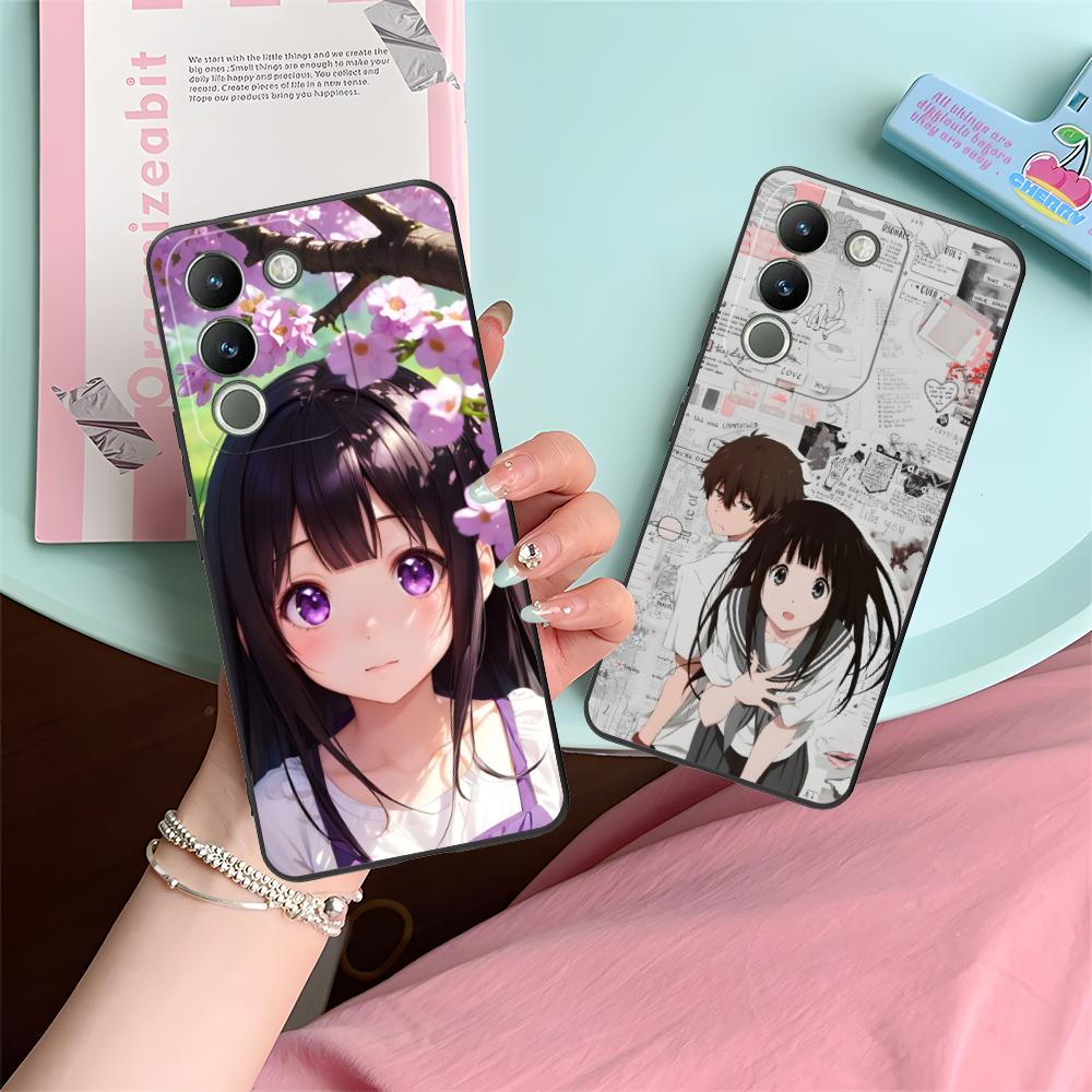 Hyouka Chitanda Matte TPU Mobile Phone Case for VIVO V60 V50 V40 V30 V29 V27 V25 V23 Pro Lite 5G Colorful Printing Cover