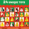 Christmas Advent Calendar Ducks Days Countdown Rubber Boys Girls Toddlers Kids Xmas Party Favor Gifts JOYFY 24 for Kid Friendly Entertaining Fun Play