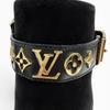 Great LOUIS VUITTON Short Boots Black Suede Leather Women 36.5 Used