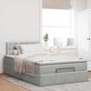 Maison Exclusive - Lit ottoman avec matelas et LED gris clair 120x190cm velours