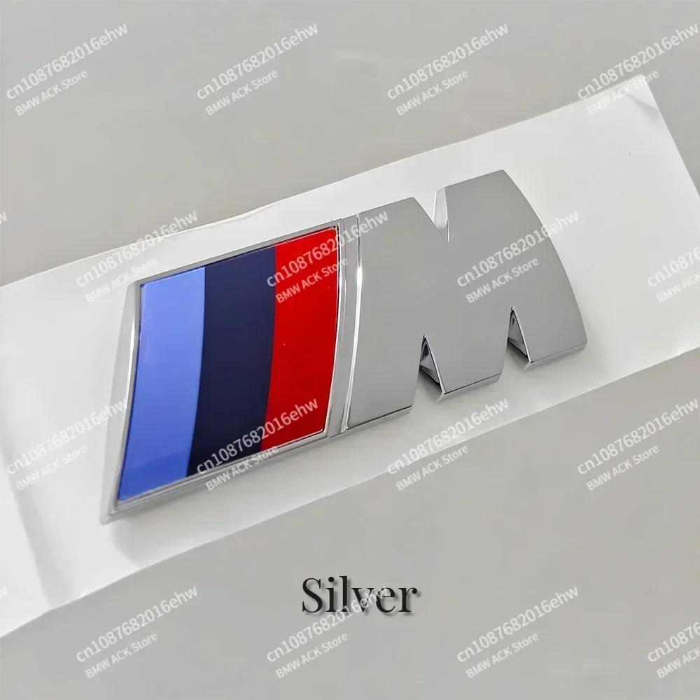 

For BMW Hot 2025 3D ABS M Logo Car Body Side Badge Body Rear Trunk Decor Sticker Car Modification Accessorie For All BMW M Power 5.5x2cm 1pcs срібний