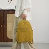 Solid Color Women Backpack Outdoor Student Schoolbag Travel Bag