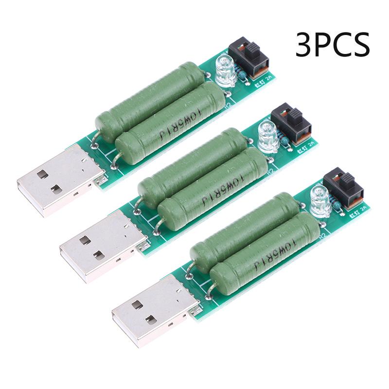 Digital Current Voltage Meter with Mini USB Load Tester; Resistance Test Module, Power Bank Discharge Resistor 2A/1A w/ Switch