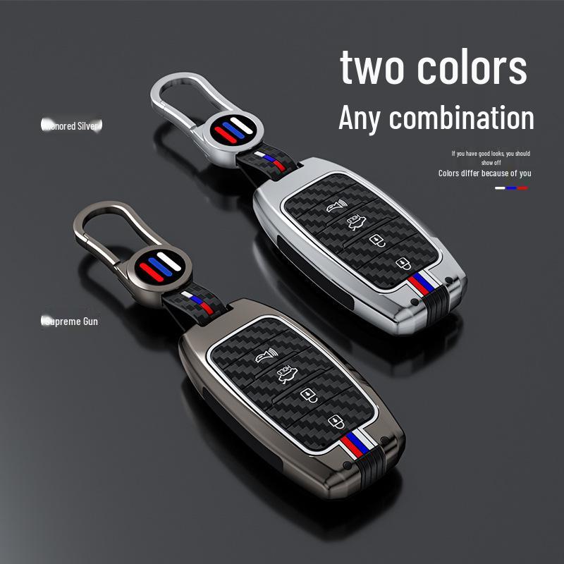 Compatible Metal Key Case for Kia Models: 19 K3, 13-17 K5, KX3, KX5, Furui Di, K4, K2, KX7.
