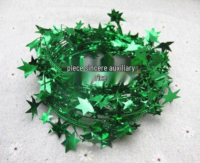 7.5m Five-Pointed Star PVC Color Ribbon Strips for DIY Craft and Festival Decoration