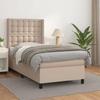 3132482 vidaXL Divan Bed with Mattress Cappuccino 90x200 Cm
