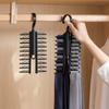 Compact Closet Accessory Holder Gift Perfect 20 Slot Tie Organizers Rack for Businessmen and Style Enthusiasts