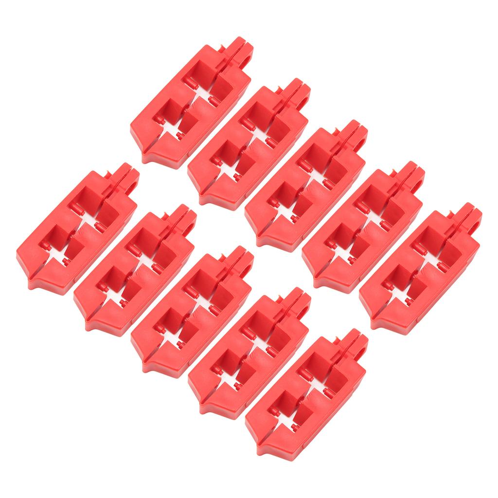 10Pcs Snap On Circuit Breaker Lockout PA Nylon Energy Isolation Safety Circuit Breaker Lockout