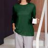 Women’s Adaptive Three Quarter Sleeve Shirt with Away Design for Shoulder or Mobility Assistance Top