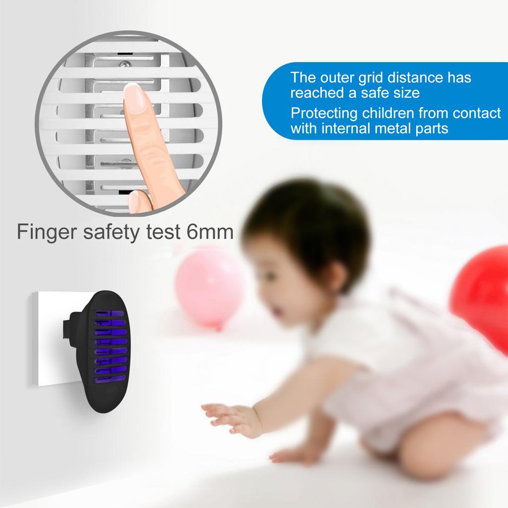 Mini Home Mosquito Killer Lamp Electric Shock Mosquito Trap Lamp Bug Zapper Silent Household