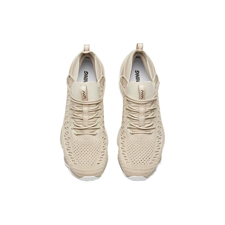 Anta Seeed Full-Length Air Cushion Lightweight Low-Top Running Shoes Men Sneakers Brown 91925501-2