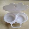 Microonde da Cucina Vapore Uova Rotondo Friggitrice per Uova Plastica per Alimenti Vapore Uova per Microonde Scatola Frittura in Plastica