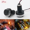 Nuovo 1 paio impermeabile moto bici LED indicatori di direzione lampeggiante indicatore di luce ambra lampadina lampada laterale barra E