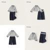 Girl Spring Dress Up Kids Cotton Long Sleeve Suit With Lace Trim For Ages 3 To 8