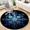 1PC Winter Fantasy Office Round Area Rug, Mat Suitable For Office, Under Office Chairs Bedroom Living Room Home Decor, Room Deco
