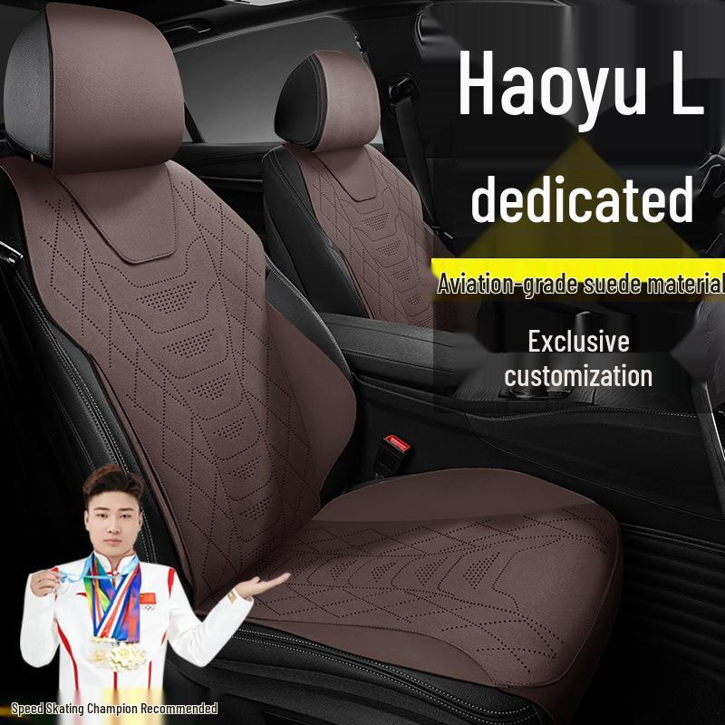 Premium Suede Seat Covers for Geely Haoyue L Five-Seat Luxury Flagship