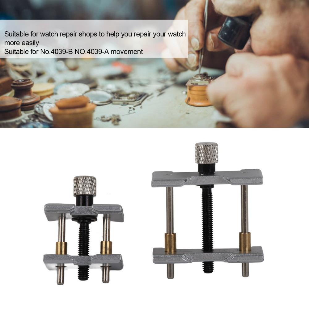 2Pcs Solid Steel Watch Movement Holder Alloy Fixed Base Opening Holder Case Clamp  Watch Disassemble