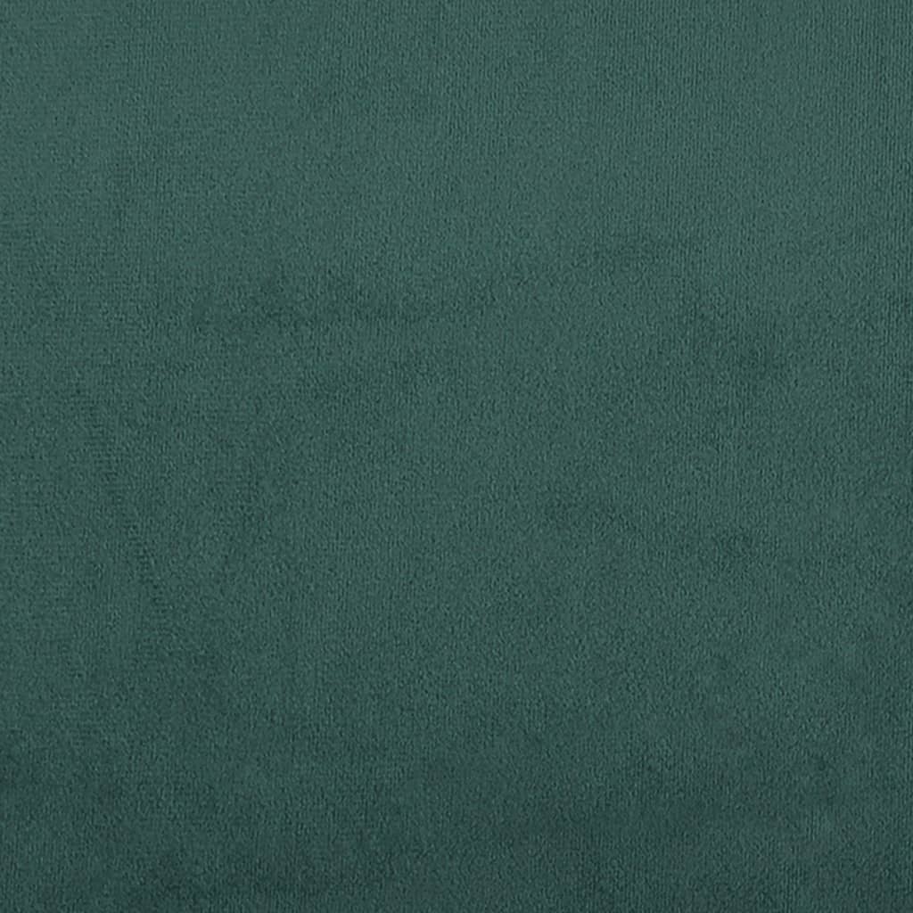 Vidaxl 3-Cz. Relaxation Set With Cushions, Dark Green, Velvet