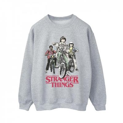 Netflix Mens Stranger Things Retro Bikers Sweatshirt