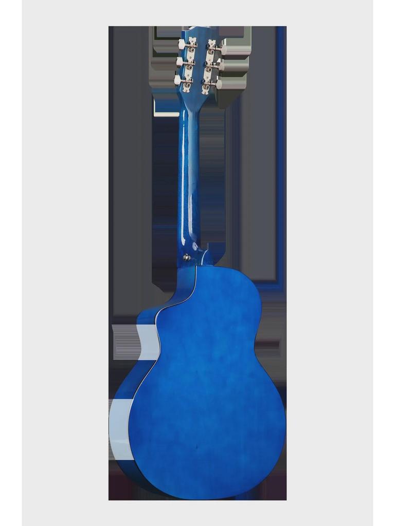 38-Inch Gradient Basswood Folk Guitar - Beginner Practice Instrument