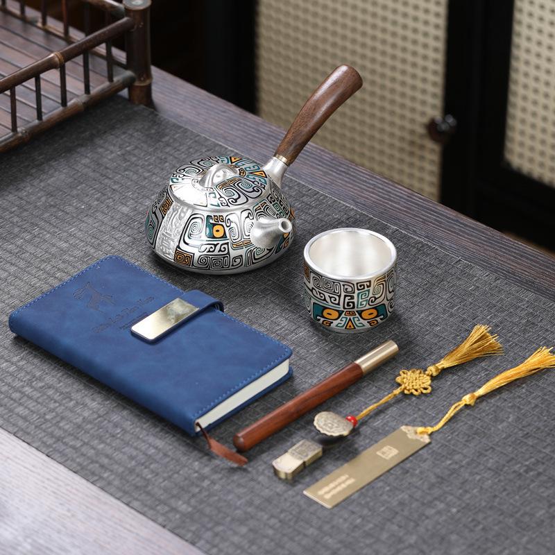 

Corporate Silver Kettle Souvenir Gift Sets for Company Events and Customer Appreciation